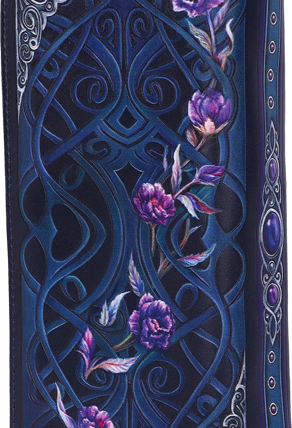 Nemesis Now Ravens Flight Geldbörse mit schwarzem Flügel und Blumenprägung