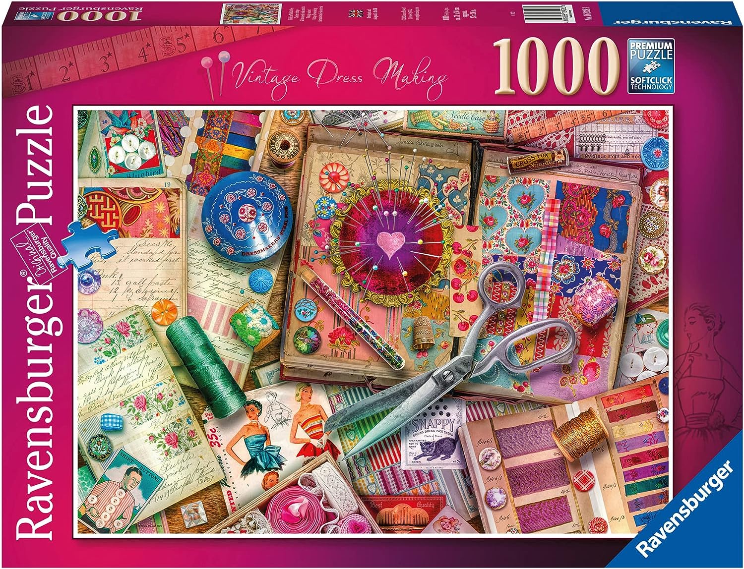 Ravensburger Aimee Stewart Vintage-Schneiderei 1000-teiliges Puzzle