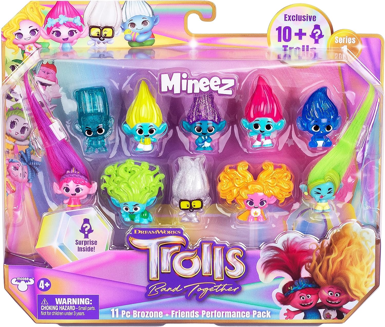Trolls Mineez Serie 1 – Band Together Brozone Performance 11er-Pack Sammelfiguren