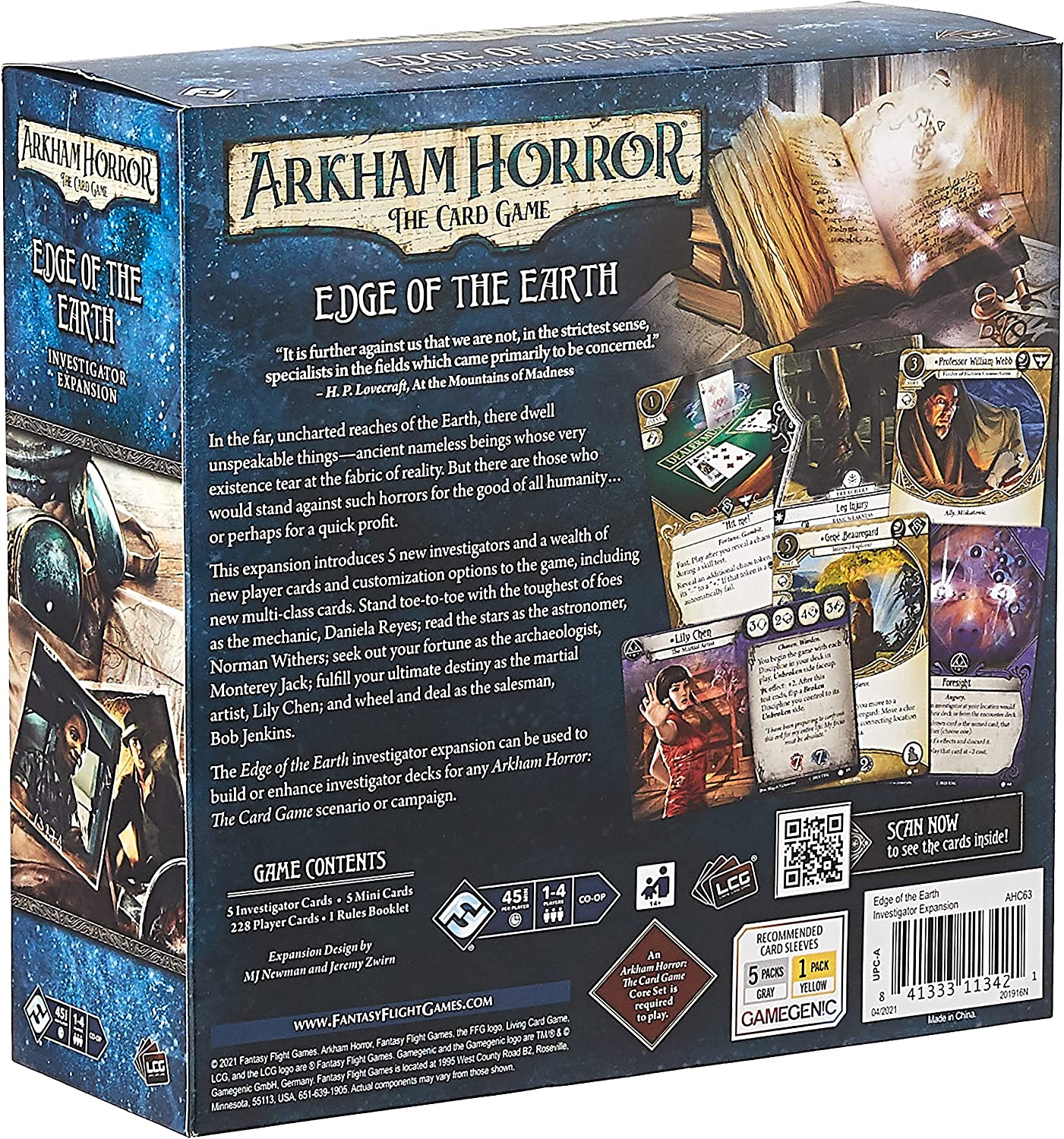 Fantasy Flight Games Arkham Horror: Das Kartenspiel Edge of the Earth Investigators Erweiterung