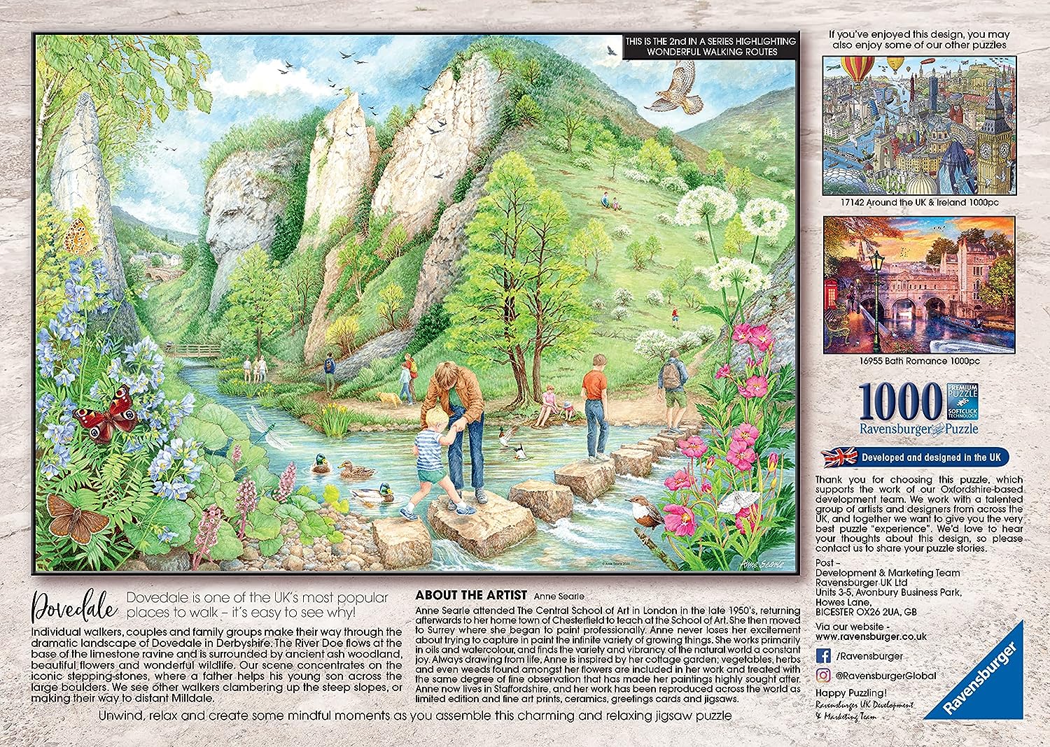 Ravensburger Dovedale 1000-teiliges Puzzle – Malerische Wanderlandschaft für Erwachsene und Kinder ab 12 Jahren