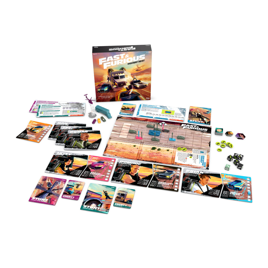 Funko Fast & Furious: Highway Heist Kooperatives Strategie-Brettspiel