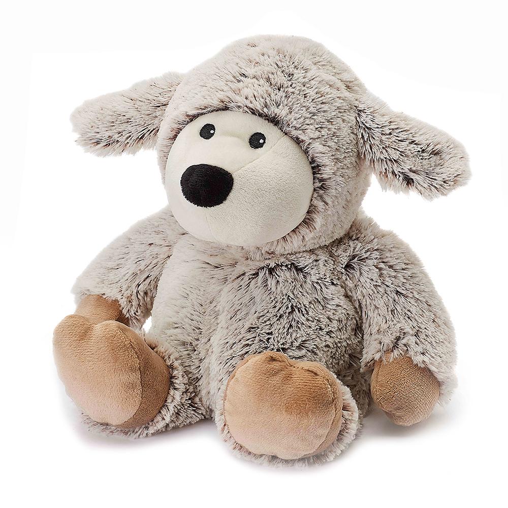Warmies - Marshmallow-Schaf, mikrowellengeeignetes Heizkissen, 33 cm