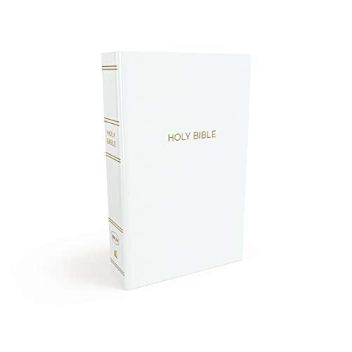 Thomas Nelson - NKJV Gift and Award Bible, Leather-Look, White, Red Letter Edition (7.5-Point Print Size)