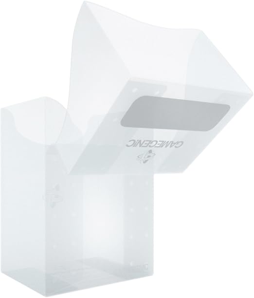 Gamegenic 80-Card Deck Holder - Clear | Self-Locking Lid | Cobra Neck Technology 4