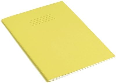 Rhino Stationery Exercise Book | A4 | 64 Page | 10mm Squared Exercise Book | Yellow | Learning Resources | School Books | Pack of 10, VEX677-2925-4 1