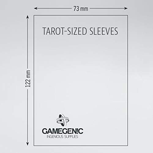 GAMEGEN!C Prime Tarot-Sized Sleeves 73 x 122 mm (50), Clear (GG1041)