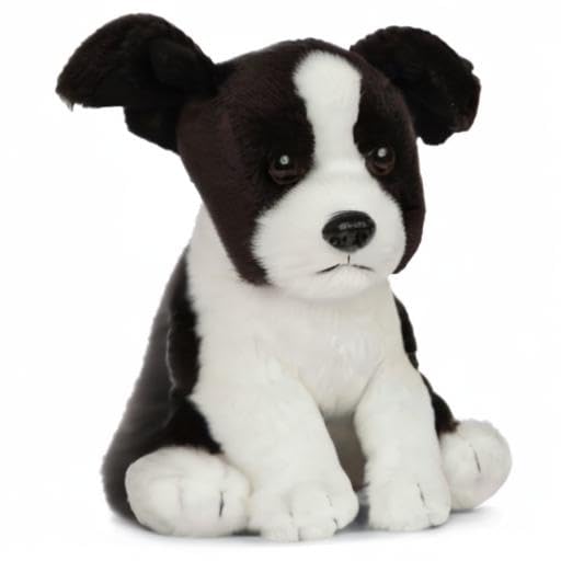 Living Nature Border Collie Puppy Realistic Soft Cuddly Dog Toy, 17cm 7