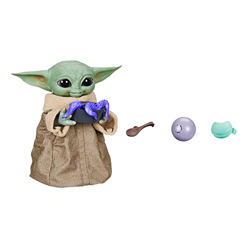 Star Wars Galactic Snackin’ Grogu - 9.25-Inch Animatronic Toy with 40+ Sounds & Movements, Ages 4+