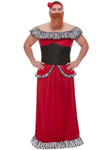 Smiffys Bearded Lady Costume - One Size Fits Most Adult Men (50806M)