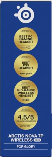SteelSeries Arctis Nova7P Wireless Gen2 - PS5 Gaming Headset with2.4GHz + Bluetooth 29