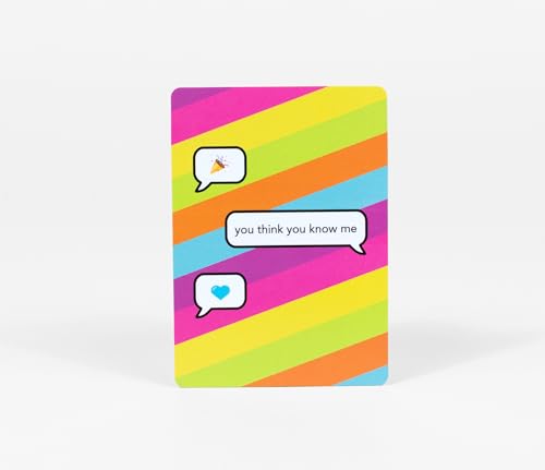 You Think You Know Me Conversational Card Game Party Game (YTYKM)