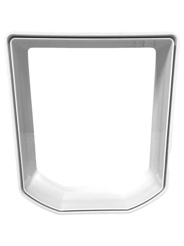 Cat Mate White Elite Wall Liner - 50mm Extension | Plastic | Cat Flap Accessory