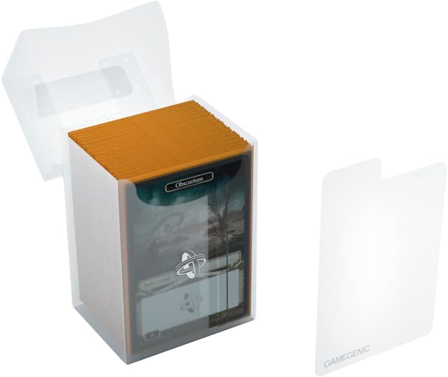Gamegenic 80-Card Deck Holder - Clear | Self-Locking Lid | Cobra Neck Technology 6