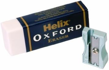 Helix Oxford Eraser and Sharpener, Oxford Blue, Large 1