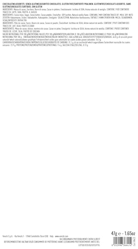 Venchi Gift Box with 16 Dark Mini Blend Chocolates | 60%, 75%, 90% Cocoa | 1.7 oz 9