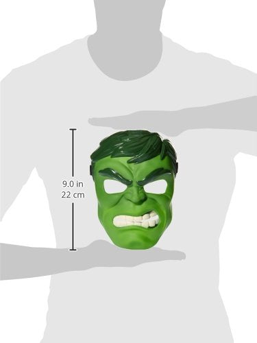 Marvel Hulk Roleplay Mask - Green Plastic, Adjustable Strap, Ages 5+ | Hasbro 3