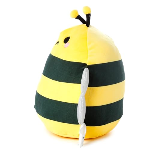 Puckator CUSH330 Squidglys Bobby the Bee Adorabugs Plush Toy - Soft Velboa Plush for Ages 3+