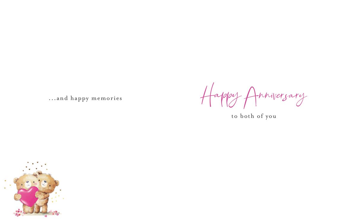 Piccadilly Greetings Anniversary Card - Gold, 8 x 6 Inches | Designed & Made in the UK 2
