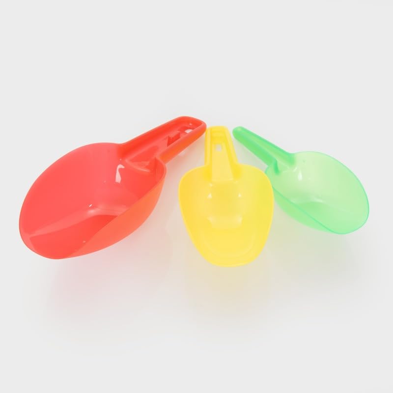 tickit Translucent Nesting Scoops - 3 Pcs for Sand & Water Play | Motor Skill Development | Ages 10 Months+