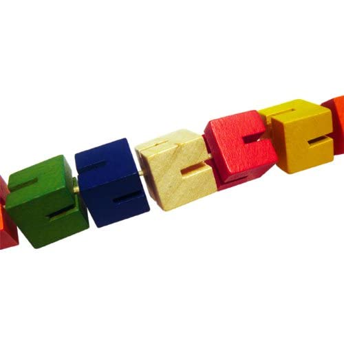 Tobar Twist and Lock Blocks Fidget Toy - 12-Piece Building Set for Kids 3+