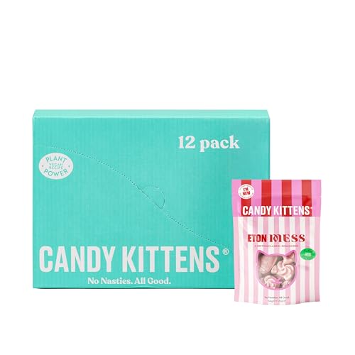 CANDY KITTENS Eton Mess Vegan Sweets - Case of 12x54g Bags, Packed with Strawberry Juice & Natural Ingredients 9