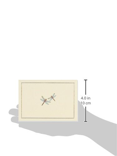 Peter Pauper Press Blue Dragonflies Note Card Set - 14 Cards & 15 Envelopes | Linen Finish 3