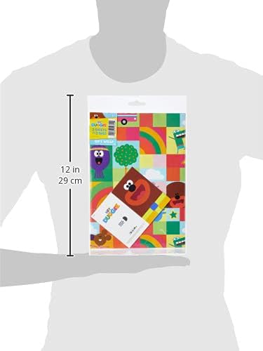 Hey Duggee HD006 Wrapping Paper 2 Sheet and 2 Gift Tag