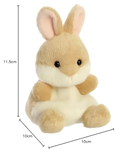AURORA Palm Pals Ella the Bunny Soft Toy | 13 cm | Beige, Brown | Model 61243 5