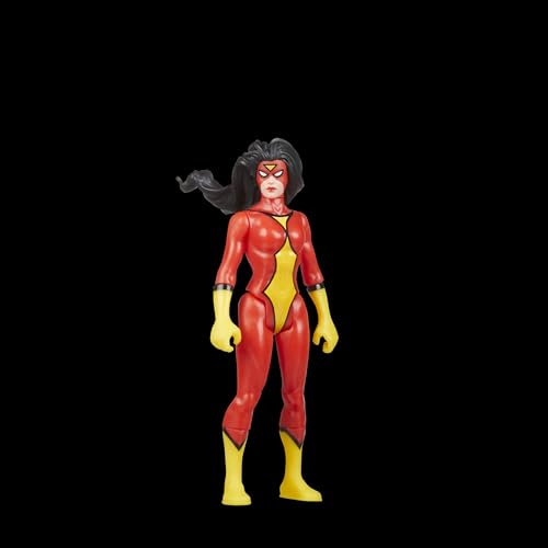 Marvel Legends Series Retro 375 Collection Spider-Woman Action Figure - 3.75-Inch Collectible for Ages 4+