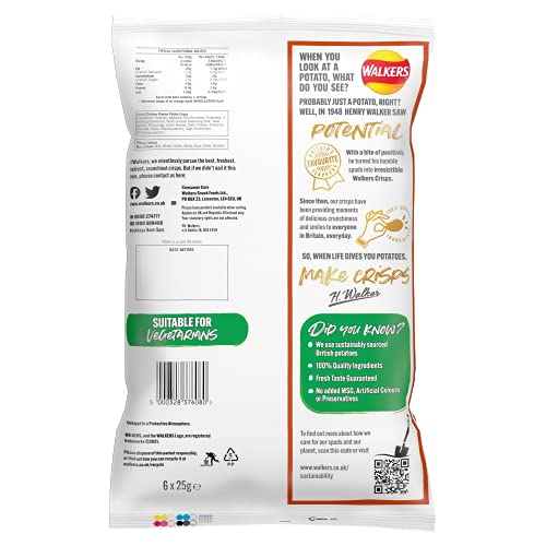 Walkers Roast Chicken Crisps Multipack 6x25g 5