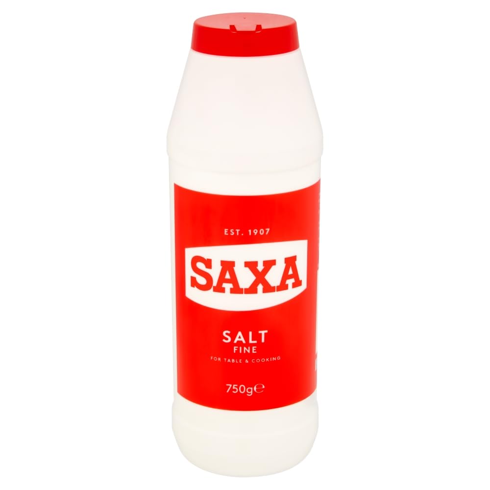 Saxa Fine Table Salt - Versatile Seasoning for Table & Cooking | 750g Drum 7