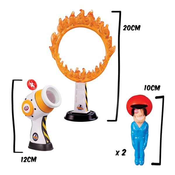 Stuntman Stu Hot Shot Cannon Blast - Sling Shot Action Playset for Kids 2
