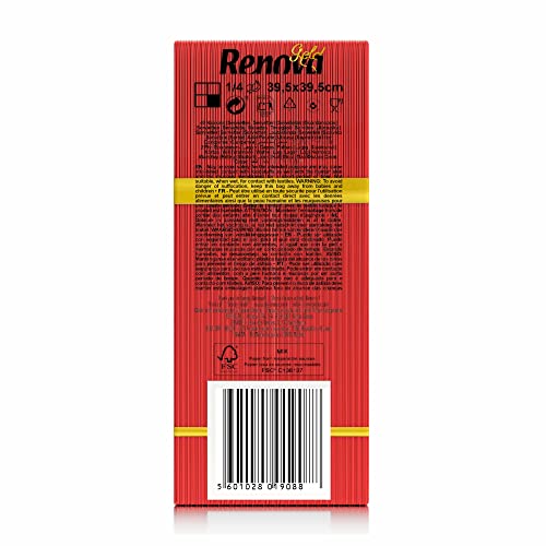 Renova Gold Red Paper Napkins - Double Layer, Textured, 39 x 39 cm, 40 Count 7