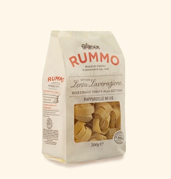Rummo Pappardelle Pasta No.119 - Wide Italian Ribbon Pasta | 500g | Slow-Dried
