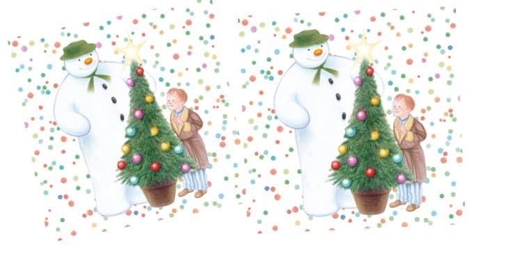 Anniversary House - The Snowman Festive Party Lunch Napkins 3-Ply, 33 cm, Multi-Colour 9
