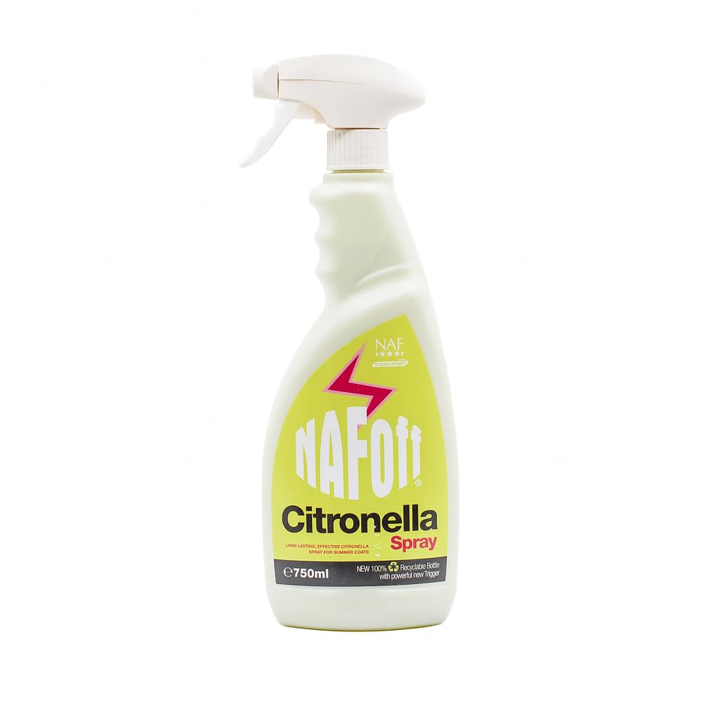 NAF Off Citronella Spray - Natural Summer Fly Repellent for Horses | 750ml Ready-to-Use