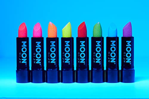 Lápiz labial con brillo UV Neon de Moon Glow - Púrpura - Lápiz labial de color neón brillante