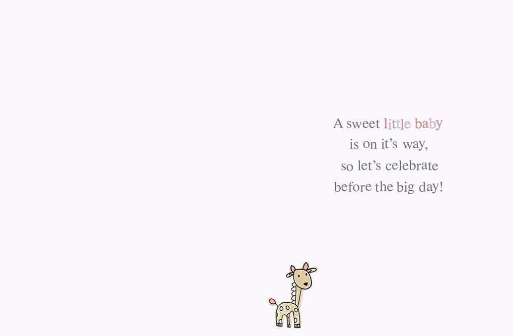 Piccadilly Greetings Baby Shower Greeting Card | 8 x 6 Inches | Beige 2
