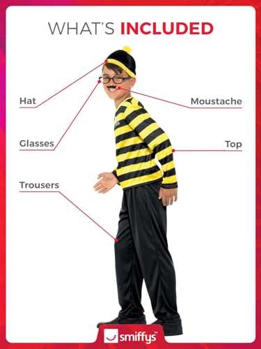 Smiffys Where's Wally Odlaw Costume - Kids (42976S)