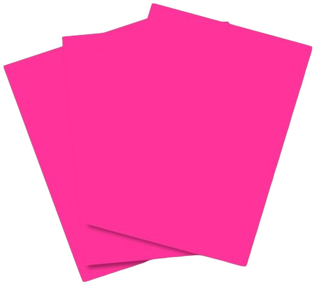 House of Card & Paper A4 80 GSM Coloured Paper - Bright Pink | 50 Sheets | Made in UK