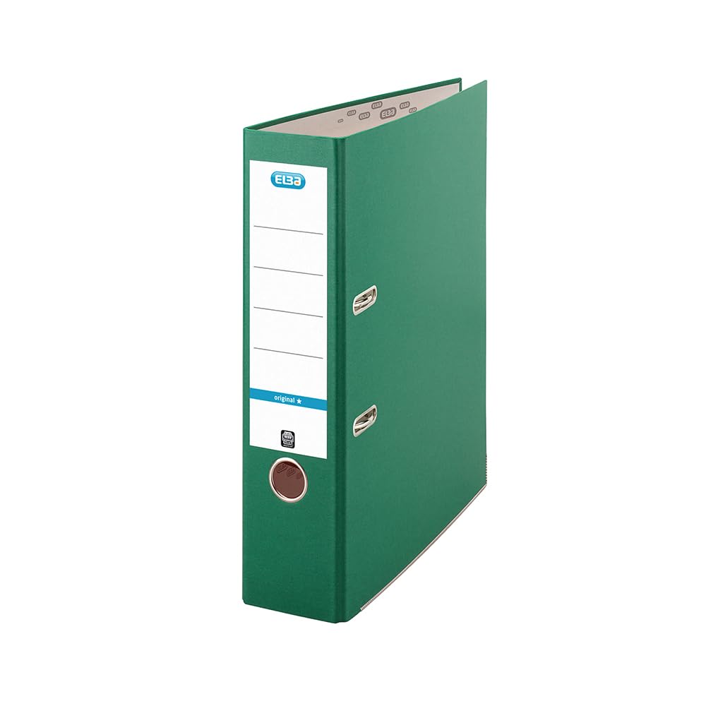Elba A4 Lever Arch File - 80mm Spine, 570 Sheet Capacity | Durable Paperboard | Red 1