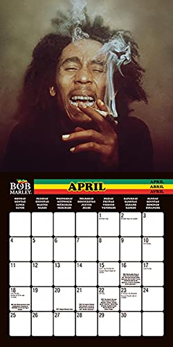 Bob Marley - Official 2022 Wall Calendar [16-Month, Multilingual, 12" x 12"] by Pyramid International