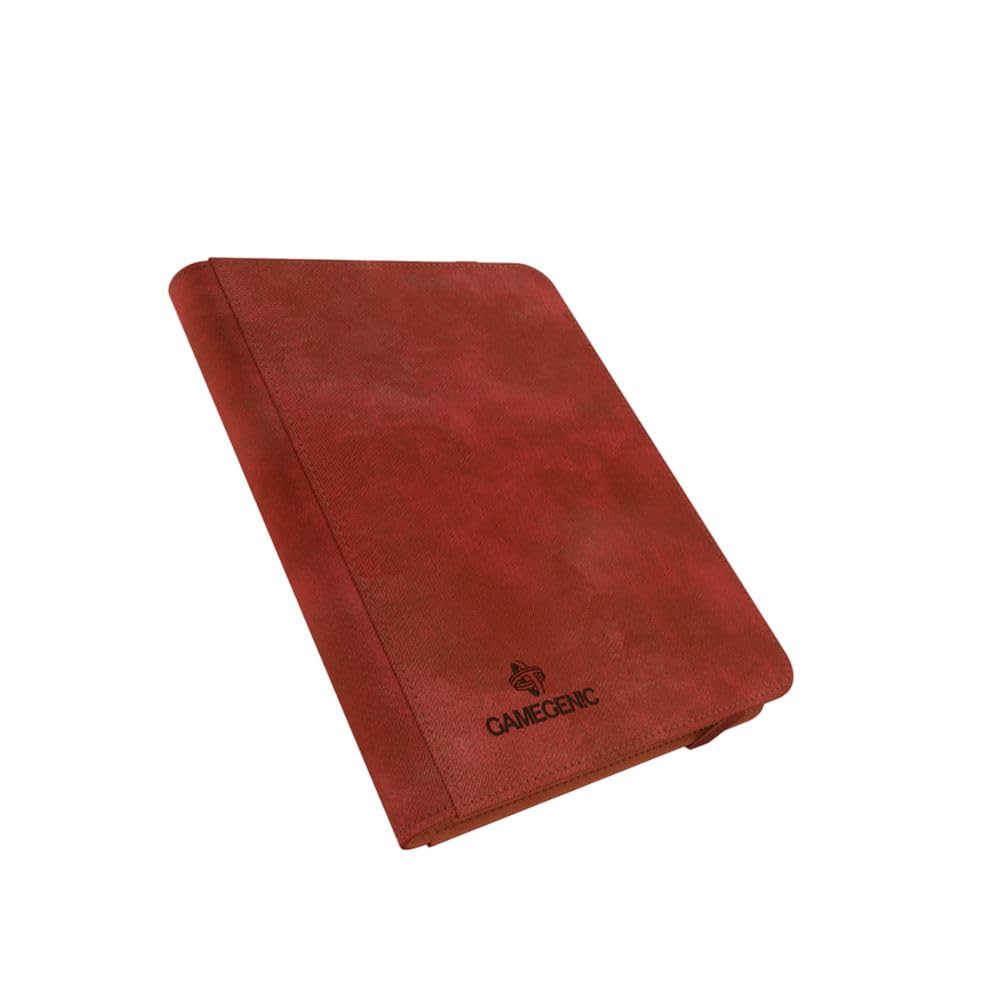 Gamegenic Prime Album (8-Pocket) - Red ColorMatch Lining | Holds 160 Double-Sleeved Cards