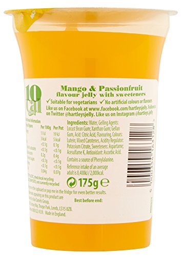 Hartleys Mango and Passion Fruit Flavour Jelly - 175g Pot | Less Than 10 Calories