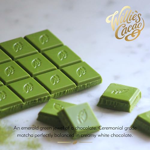 Willie's Cacao Bar - Matcha White Chocolate with Ceremonial Grade Green Tea 50g 6