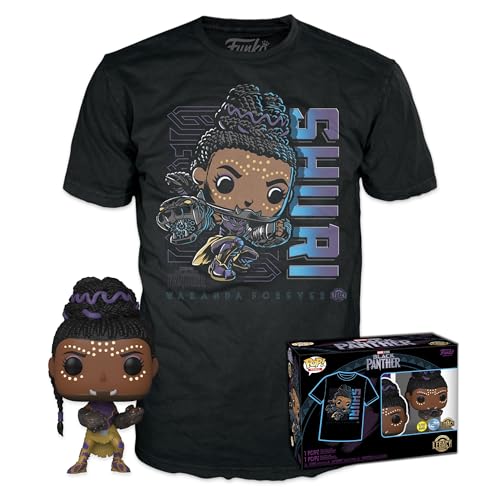 Funko Pop! Marvel Black Panther - Shuri Vinyl Figure & T-Shirt Bundle (64878)