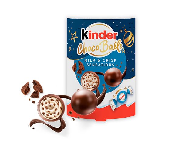 Kinder Milk & Crisp Sensations Choco Balls - 90g