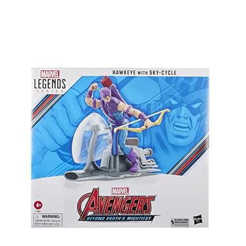 Hasbro Marvel Legends Series Avengers 60th Anniversary - Hawkeye with Sky-Cycle Action Figure (F7063)