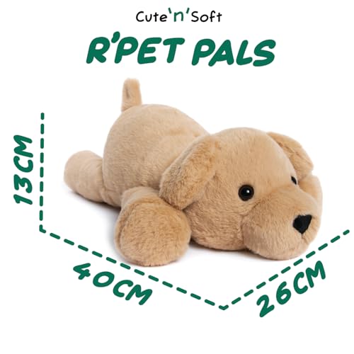 Lesser & Pavey RPET Pals Muttley Laying Dog Teddy for Kids 0-6 Years 4